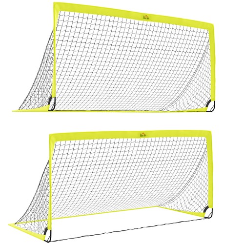 Homcom two football - homcom, nets