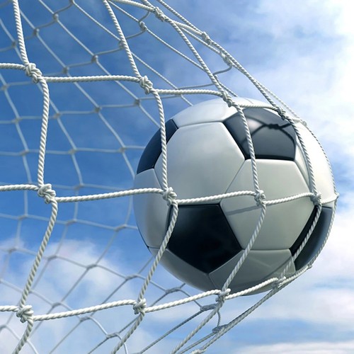 6ft white football goal - white,