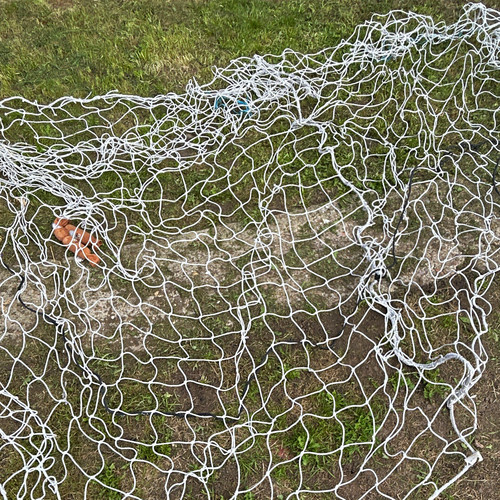 White football goal - football,